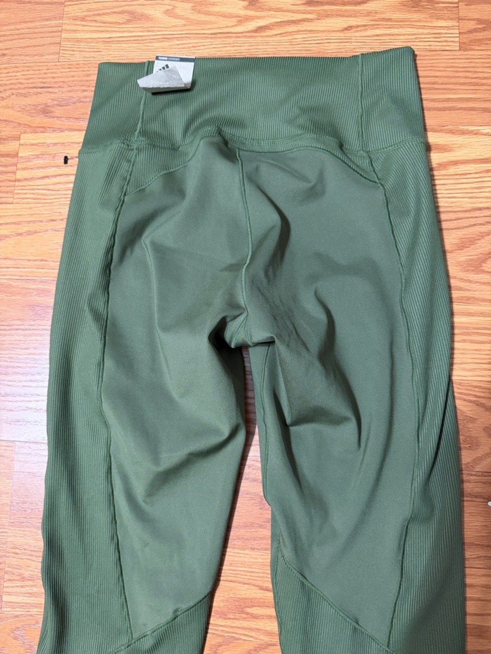 adidas Olive Green High Waist Performance Leggings - Picture 6 of 6